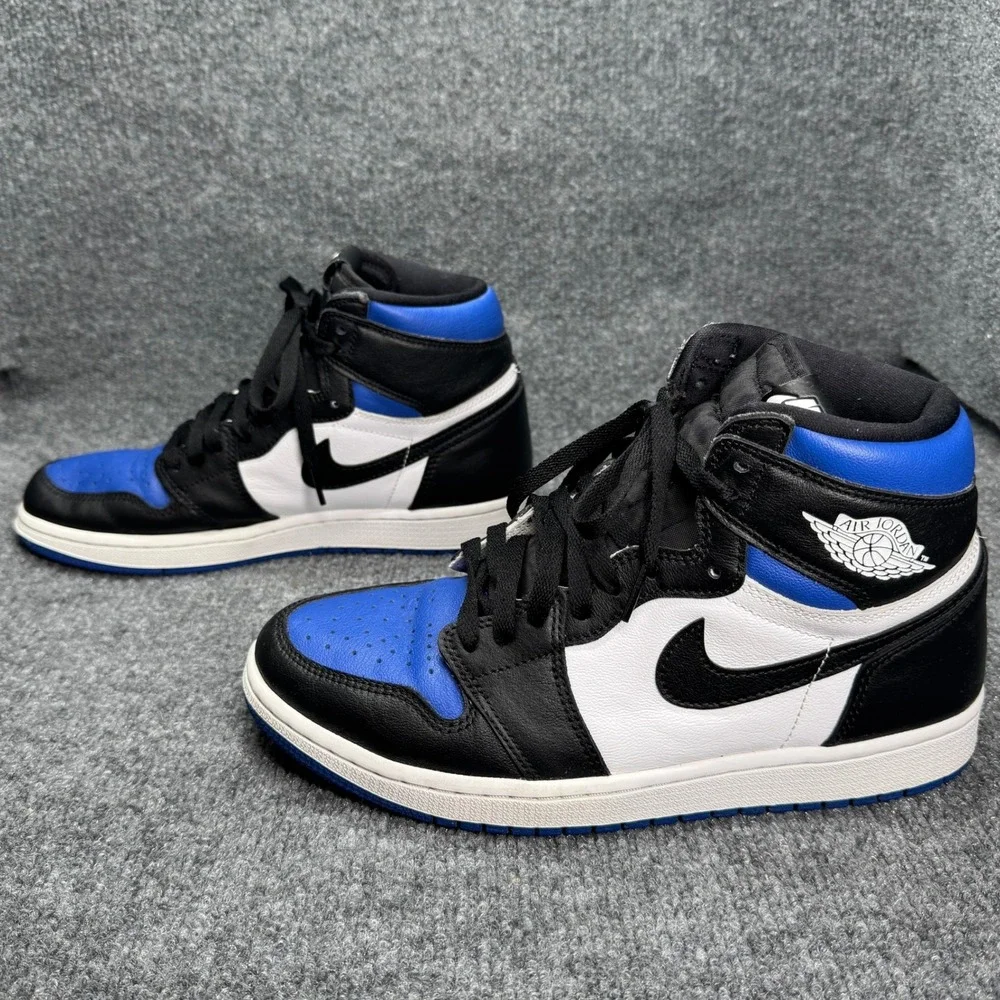 Jordan 1 Retro High OG Mens 8.5 Royal Toe Streetwear Sneakers 555088-041